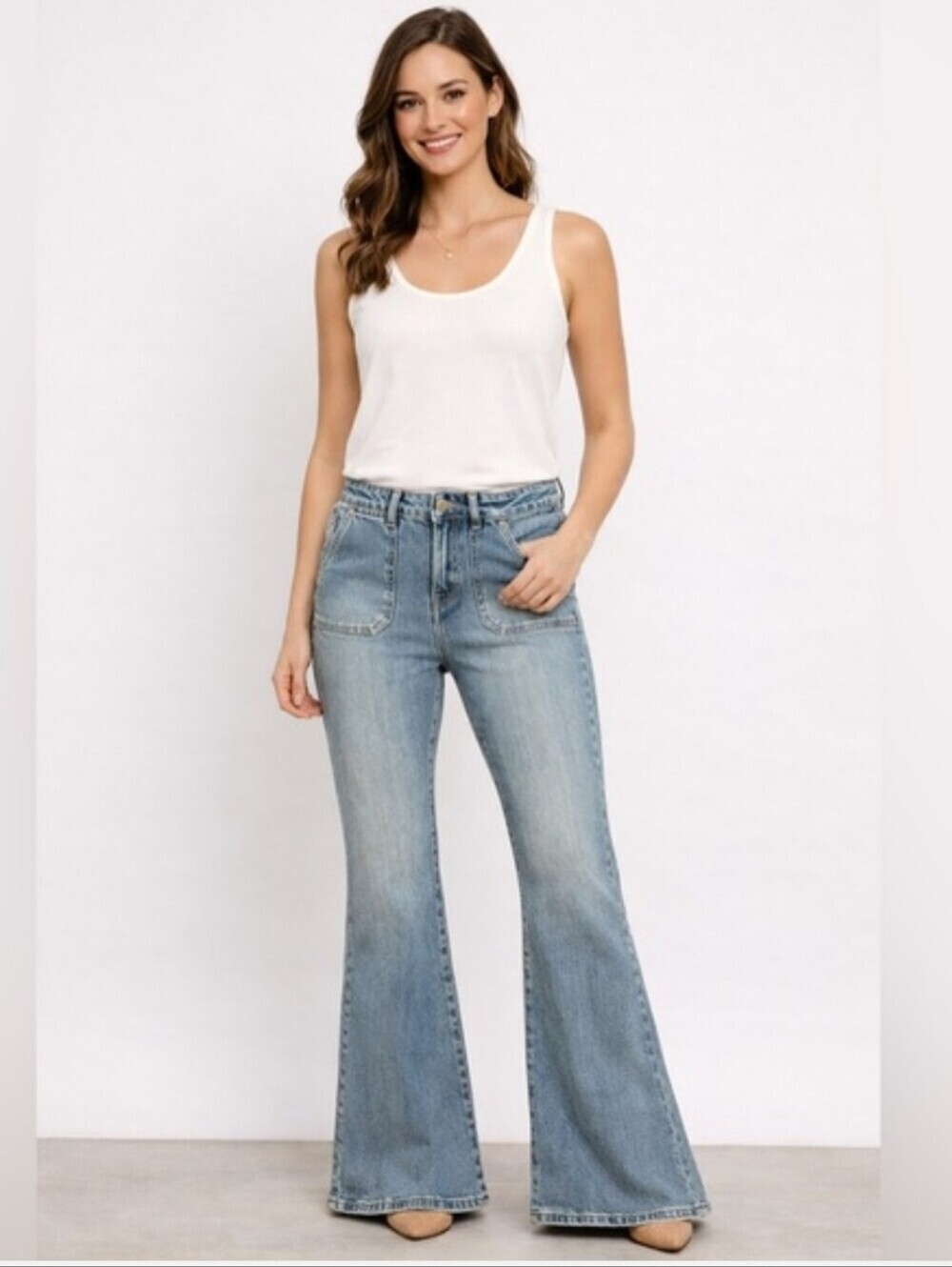 Michael Kors Blue Flare Jeans 12